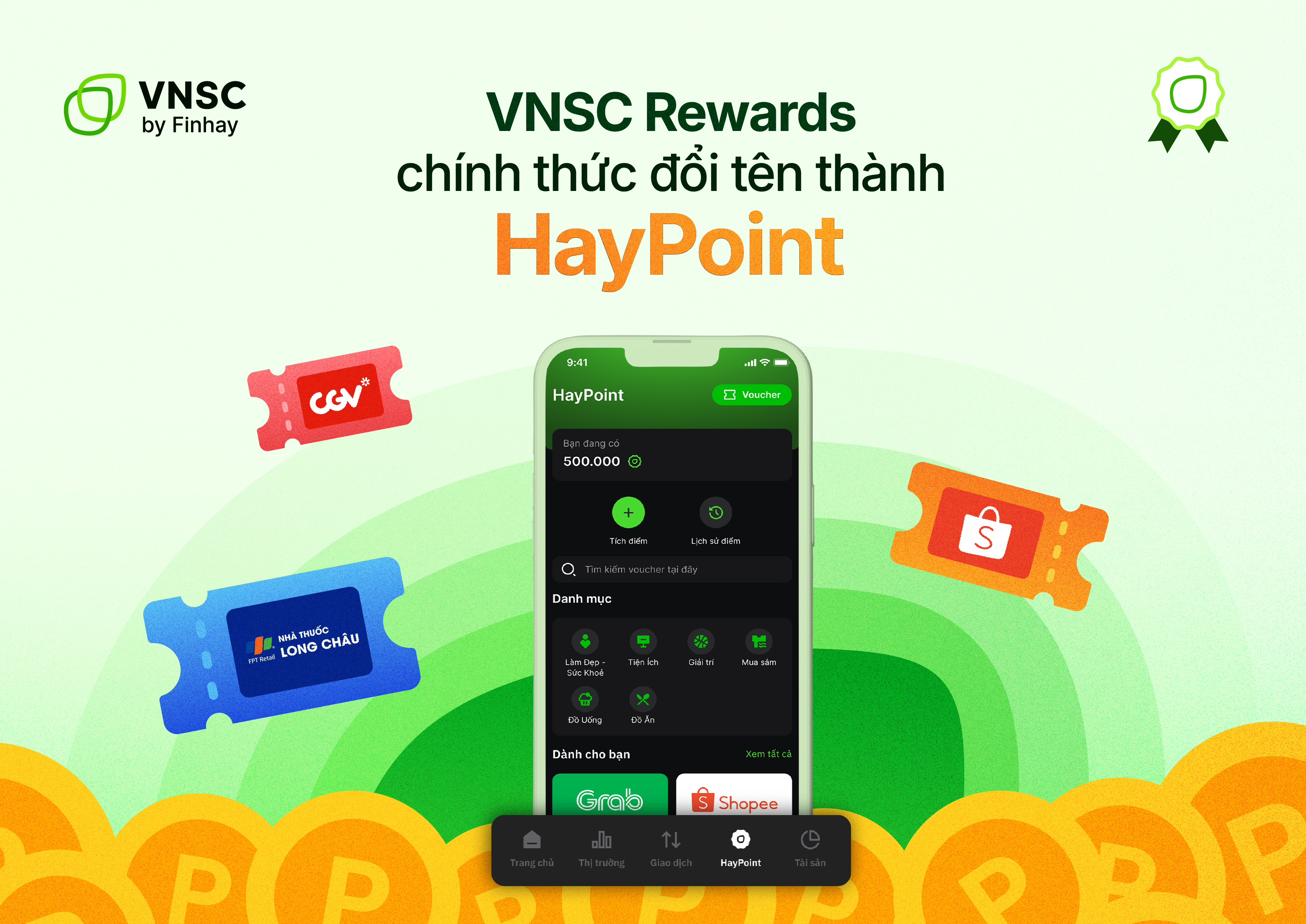 Ra mắt HayPoint – Tính năng tích điểm đổi quà trên VNSC