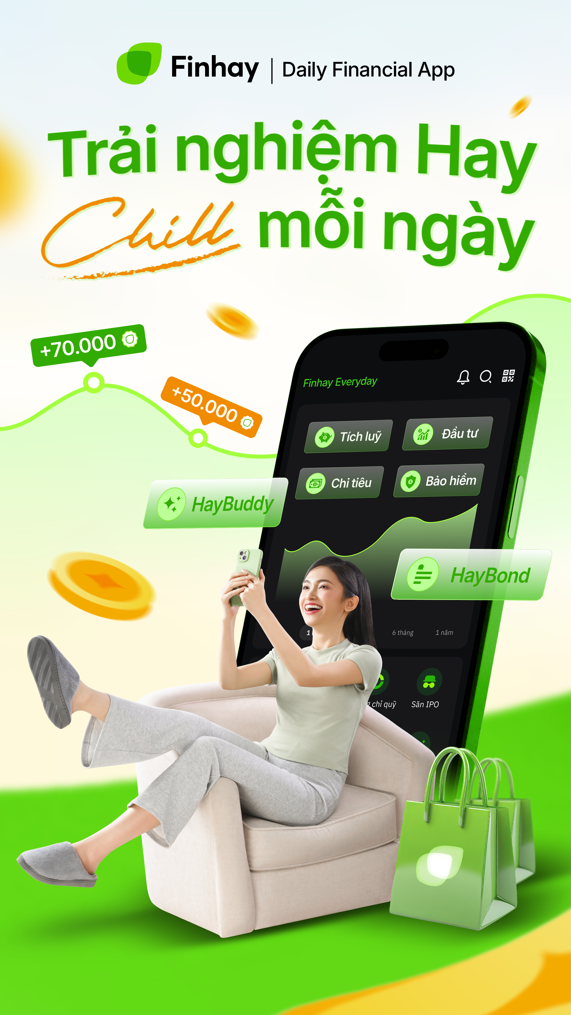 Finhay Securities Mobile - Đầu tư quỹ mở chuyên nghiệp trên di động với giao diện thân thiện