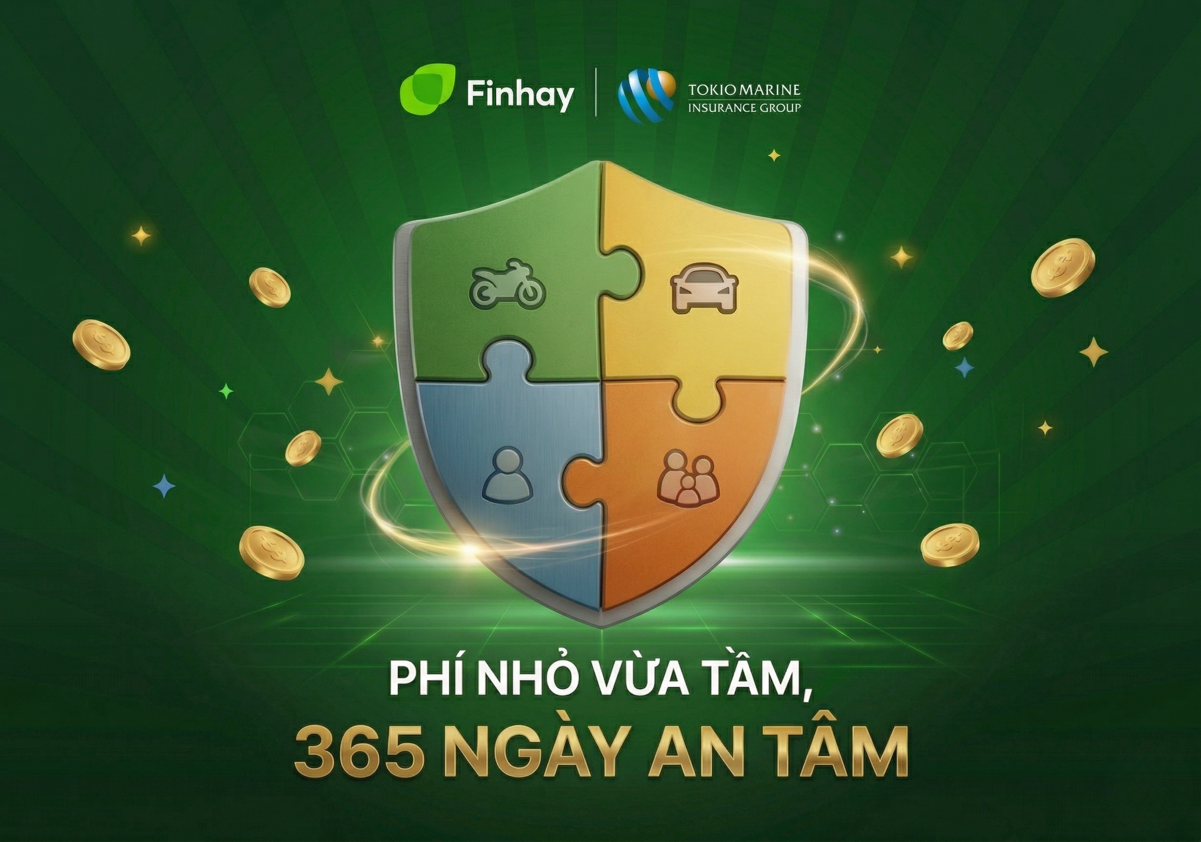 Bảo Hiểm Tokio Marine x Finhay: Chi Phí Vừa Tầm, 365 Ngày An Tâm