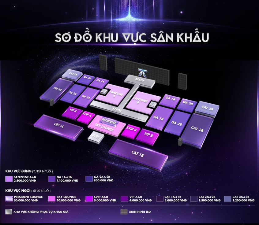 Trọn bộ kinh nghiệm "đu" Tinh Hà "Say Hi" Concert 17 - 18/10/2026 từ A - Z
