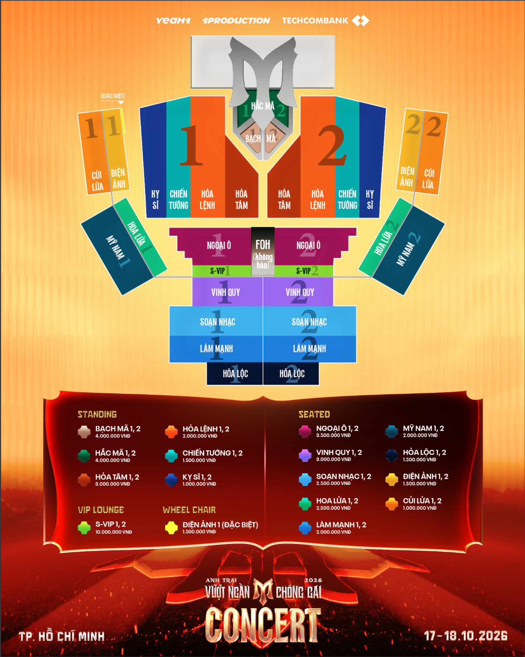 [17 - 18/10] Cẩm nang đu concert Anh Trai Vượt Ngàn Chông Gai 2026 chi tiết từ A - Z  