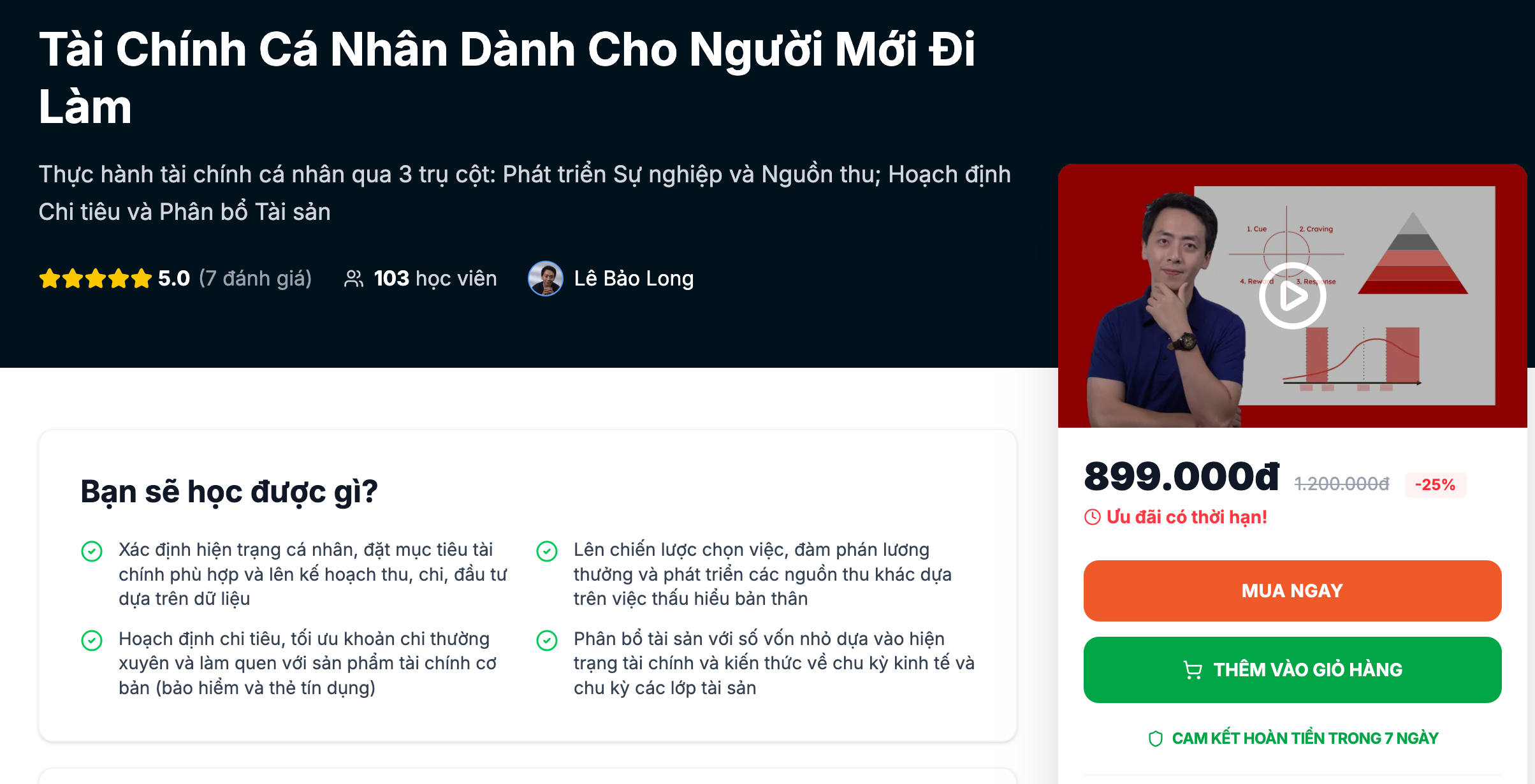 Top 5 khoá học tài chính cá nhân "đáng đồng tiền bát gạo" giúp bạn chinh phục tự do tài chính