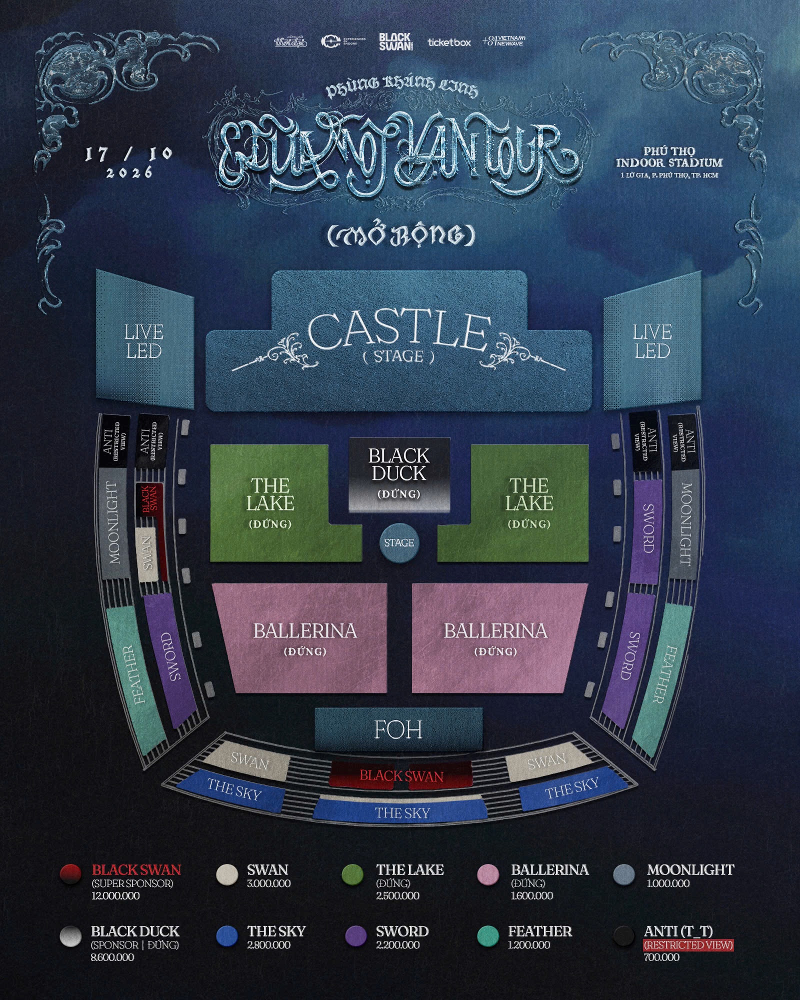 Cẩm nang đu concert GIỮA MỘT VẠN TOUR (MỞ RỘNG) 17/10/2026 chi tiết từ A - Z