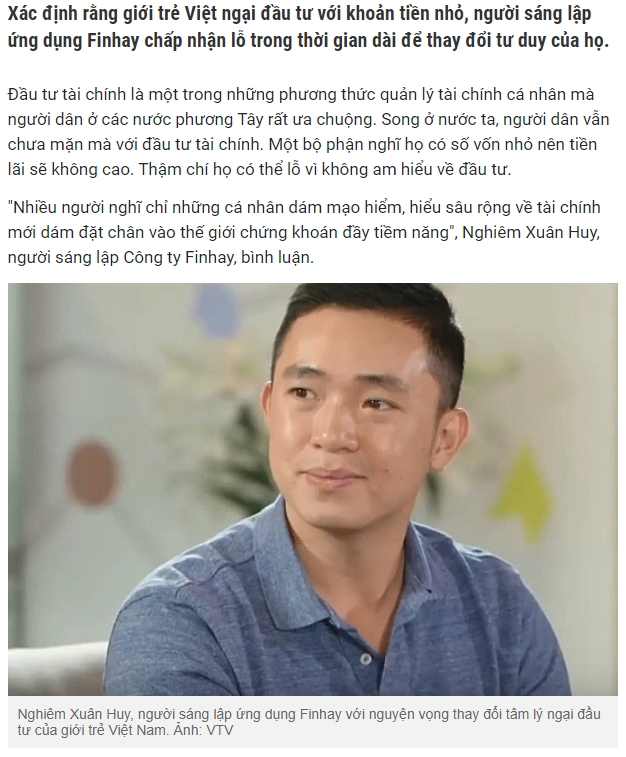 Báo chí nói gì về Finhay?