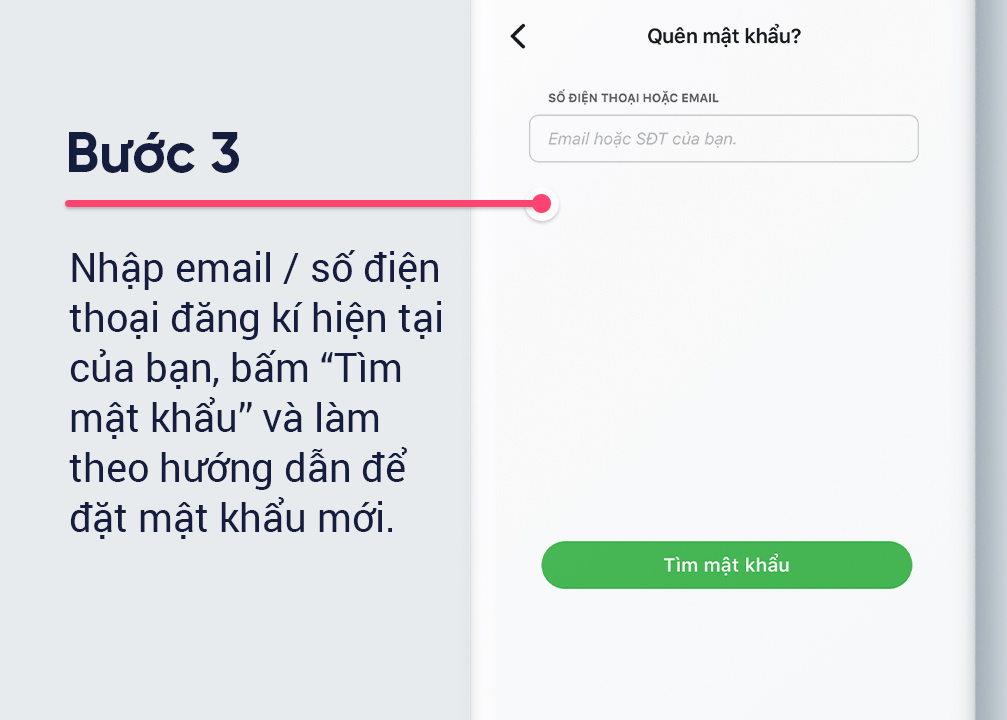 Hướng dẫn khi Quên/mất mật khẩu