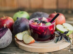 Nước ép rau dền mix táo 