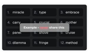 Cụm từ bí mật trong ví Metamask