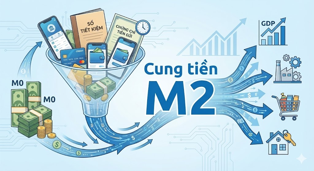 Cung tiền M2 là gì? Ảnh hưởng của cung tiền đến nền kinh tế