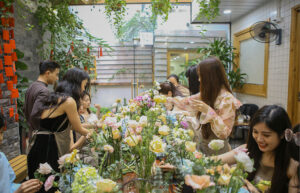 Workshop cắm hoa ở Hà Nội 