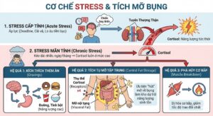 Cơ chế stress - Tích mỡ bụng