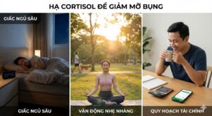 Hạ Cortisol để giảm mỡ bụng