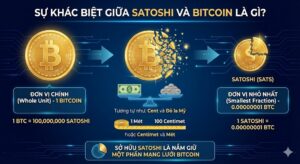 Sự khác biệt giữa Satoshi và Bitcoin 