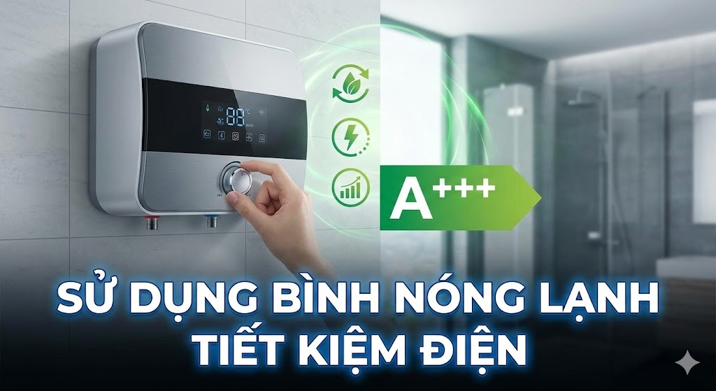 Bật mí 8 cách sử dụng bình nóng lạnh tiết kiệm điện cắt giảm 50% hoá đơn