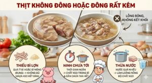 Các lỗi thường gặp khi nấu thịt đông