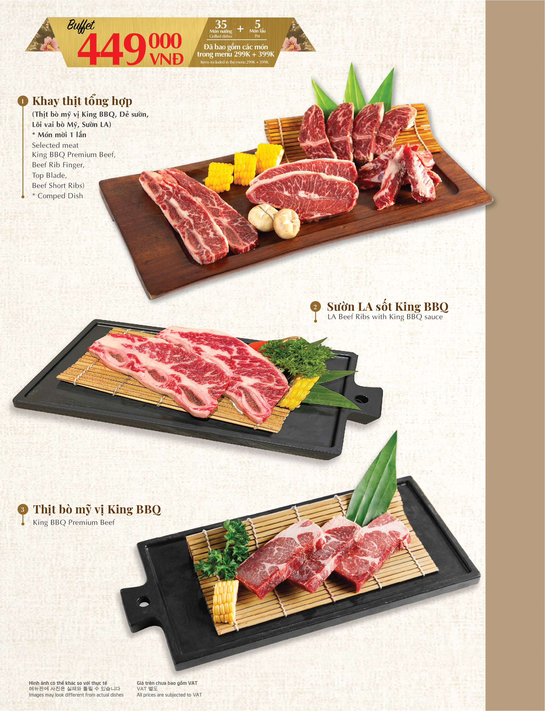 Menu Buffet King BBQ 