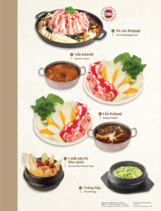Menu lẩu Buffet King BBQ 