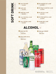 Menu nước Buffet King BBQ 