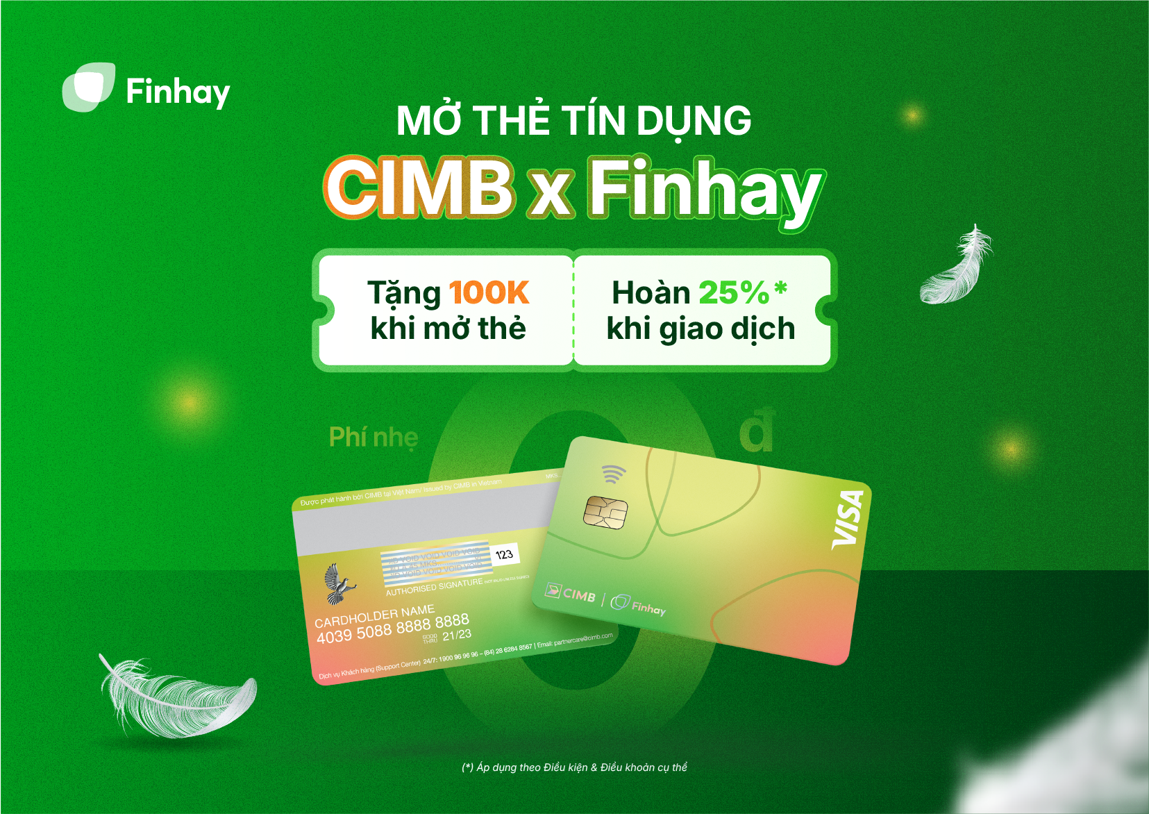 Mở thẻ tín dụng CIMB x Finhay: Phí nhẹ 0Đ – Nhận ngay ưu đãi “nặng ký” 