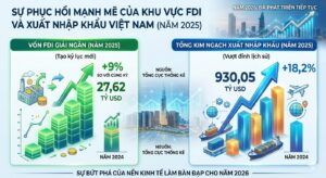 Sự phục hồi mạnh mẽ của khu vực FDI và xuất nhập khẩu Việt Nam