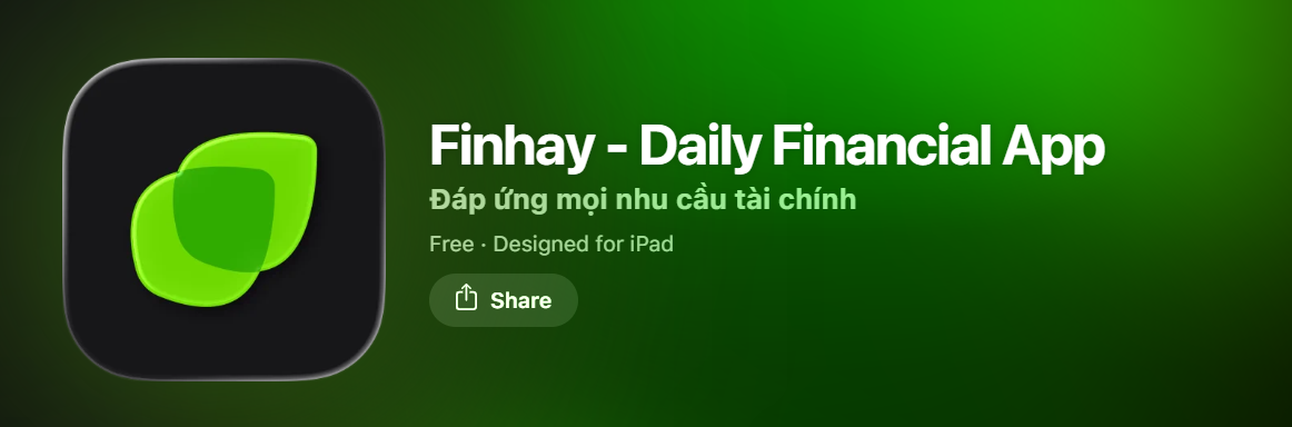 Ứng dụng Finhay - nền tảng giao dịch cổ phiếu VJC