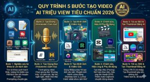 Quy trình 5 bước tạo video AI
