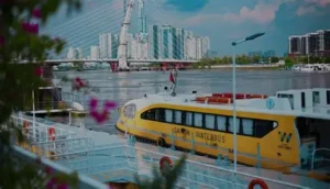 Địa điểm vui chơi Sài Gòn - Buýt đường sông (Saigon Waterbus) & Công viên bến Bạch Đằng
