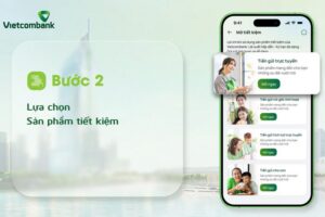 Hướng dẫn gửi tiết kiệm VCB - Bước 2