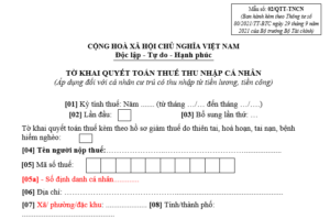 Hướng dẫn tự làm tờ khai quyết toán thuế TNCN cho kỳ quyết toán 2025: Hướng dẫn chi tiết mẫu 02/QTT-TNCN từ A đến Z