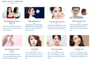 Các dịch vụ phẫu thuật thẩm mỹ tại bệnh viện thẩm mỹ JW Hàn Quốc