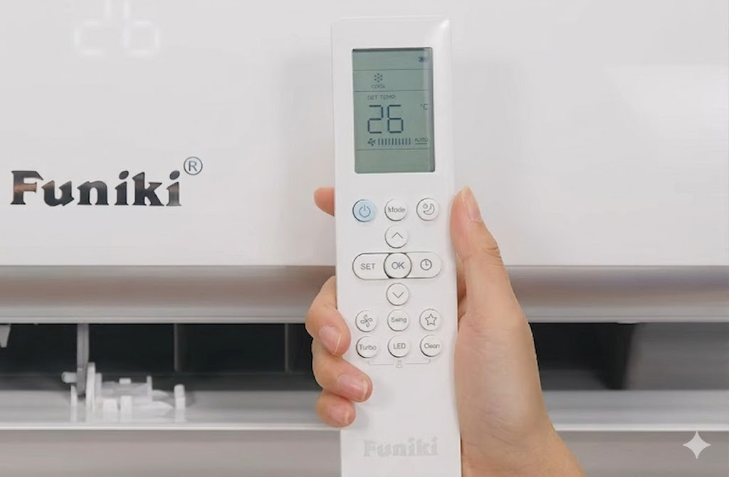 Hướng dẫn sử dụng điều khiển điều hoà Funiki chi tiết từ A – Z
