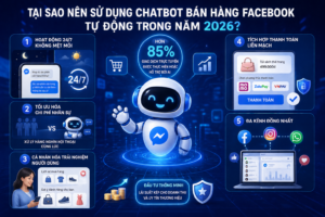 Cách dùng chatbot tự động chốt đơn trên Facebook giúp tăng 40% tỷ lệ chốt đơn