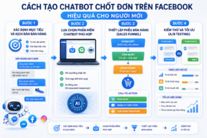 Cách dùng chatbot tự động chốt đơn trên Facebook giúp tăng 40% tỷ lệ chốt đơn