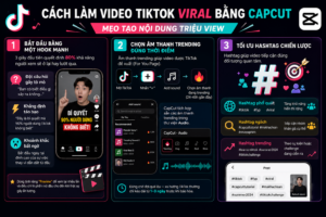 Cách làm video TikTok lên xu hướng bằng CapCut – Hướng dẫn chi tiết từ A-Z