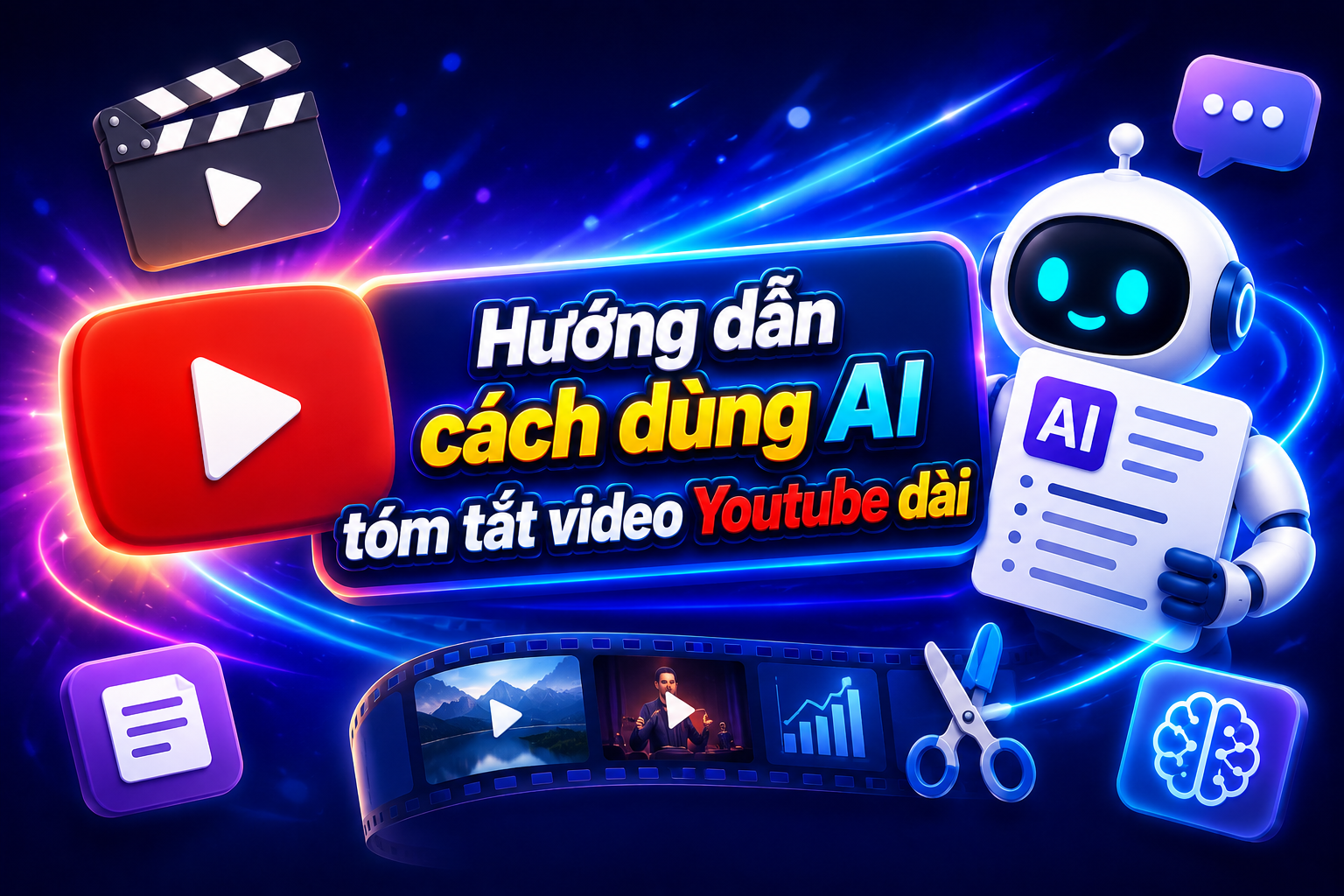 Hướng dẫn cách dùng AI tóm tắt video Youtube dài nhanh chóng, hiệu quả nhất 2026