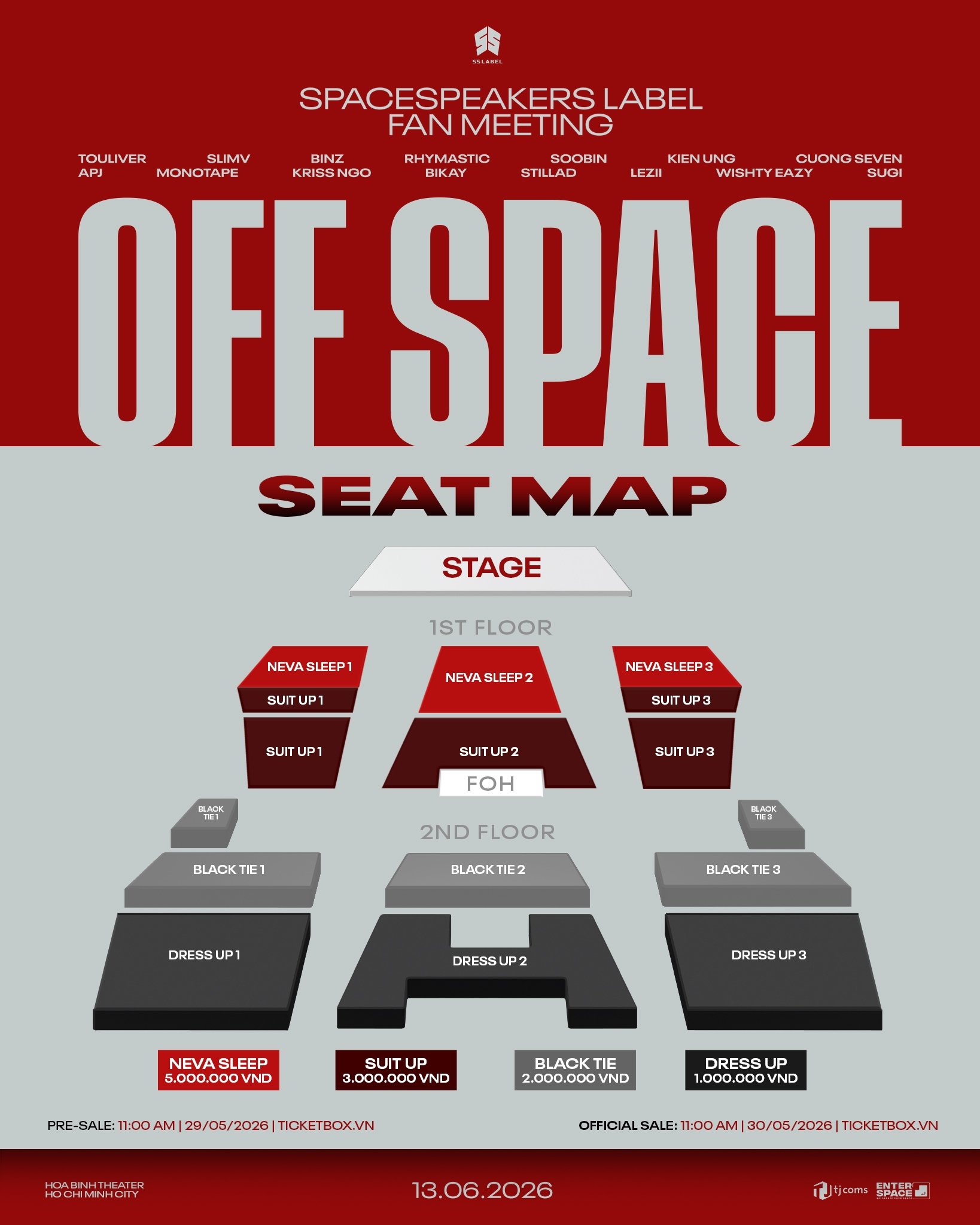 Kinh nghiệm “đu” SpaceSpeakers Label Fan Meeting: OFF SPACE