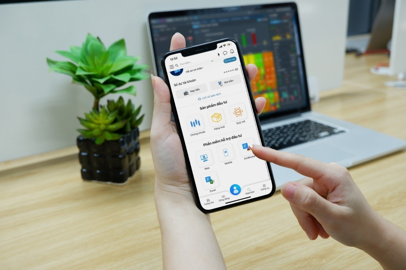 Top 6 app đầu tư tài chính kiếm tiền online an toàn nhất 2026