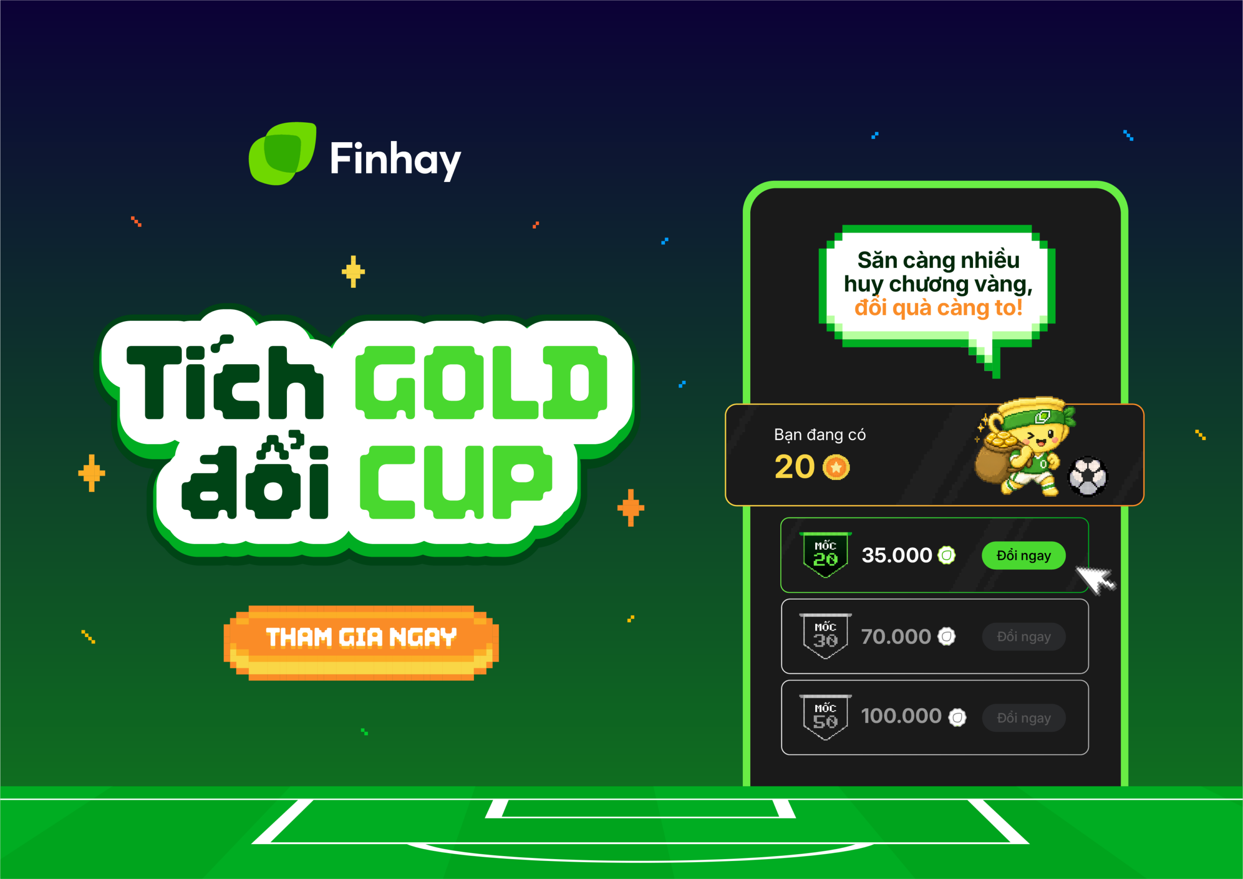 THỂ LỆ CHƯƠNG TRÌNH: TÍCH GOLD ĐỔI CUP
