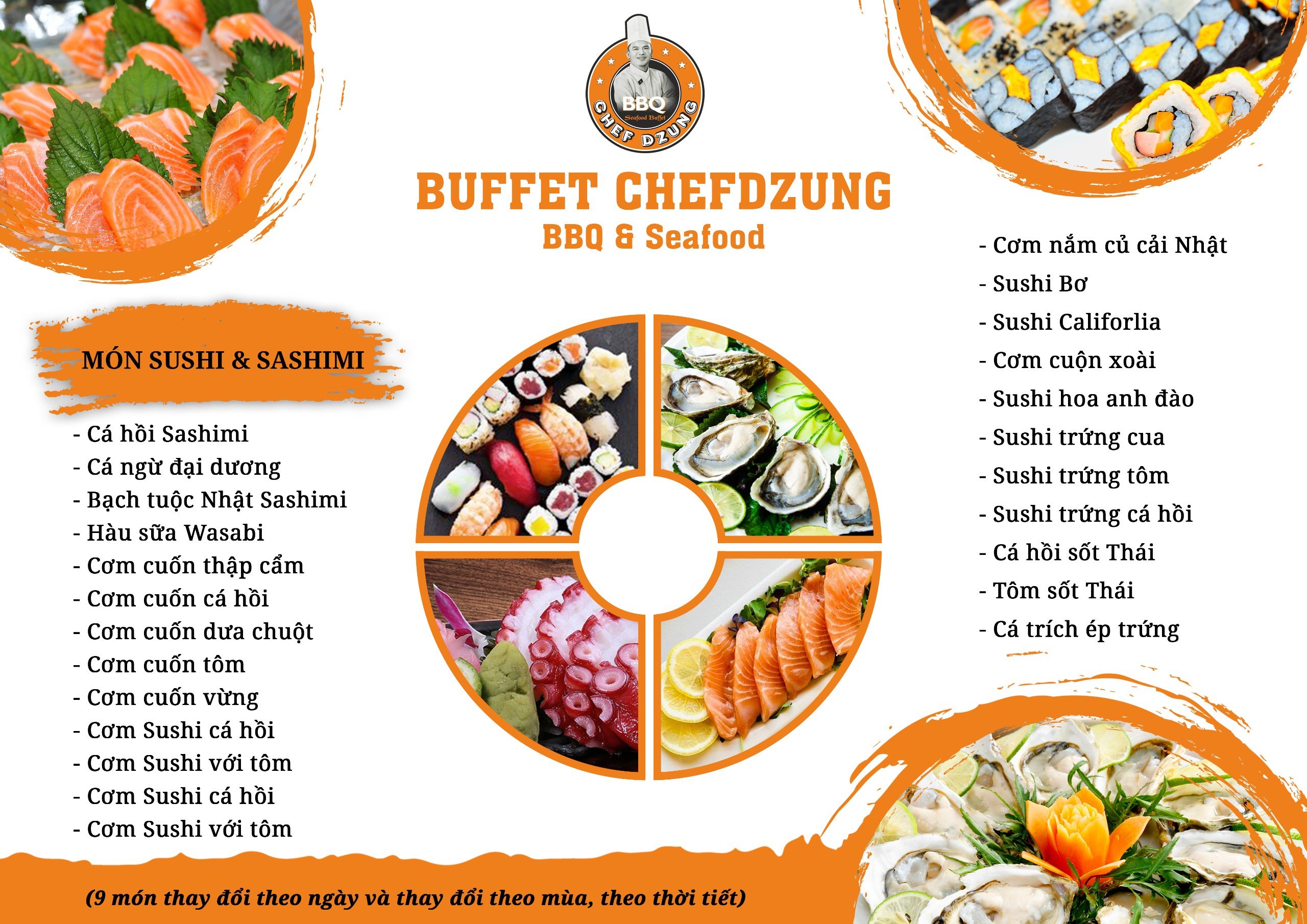 Siêu phẩm buffet hải sản Chef Dzung: Review thực đơn, bảng giá 2026 và trải nghiệm chi tiết nhất