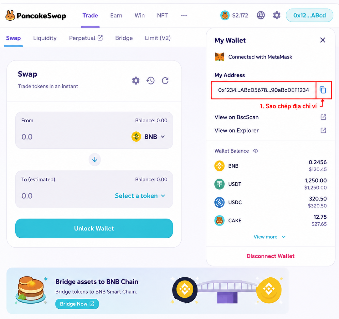 Sàn PancakeSwap là gì? Hướng dẫn giao dịch chi tiết từ A – Z [2026]