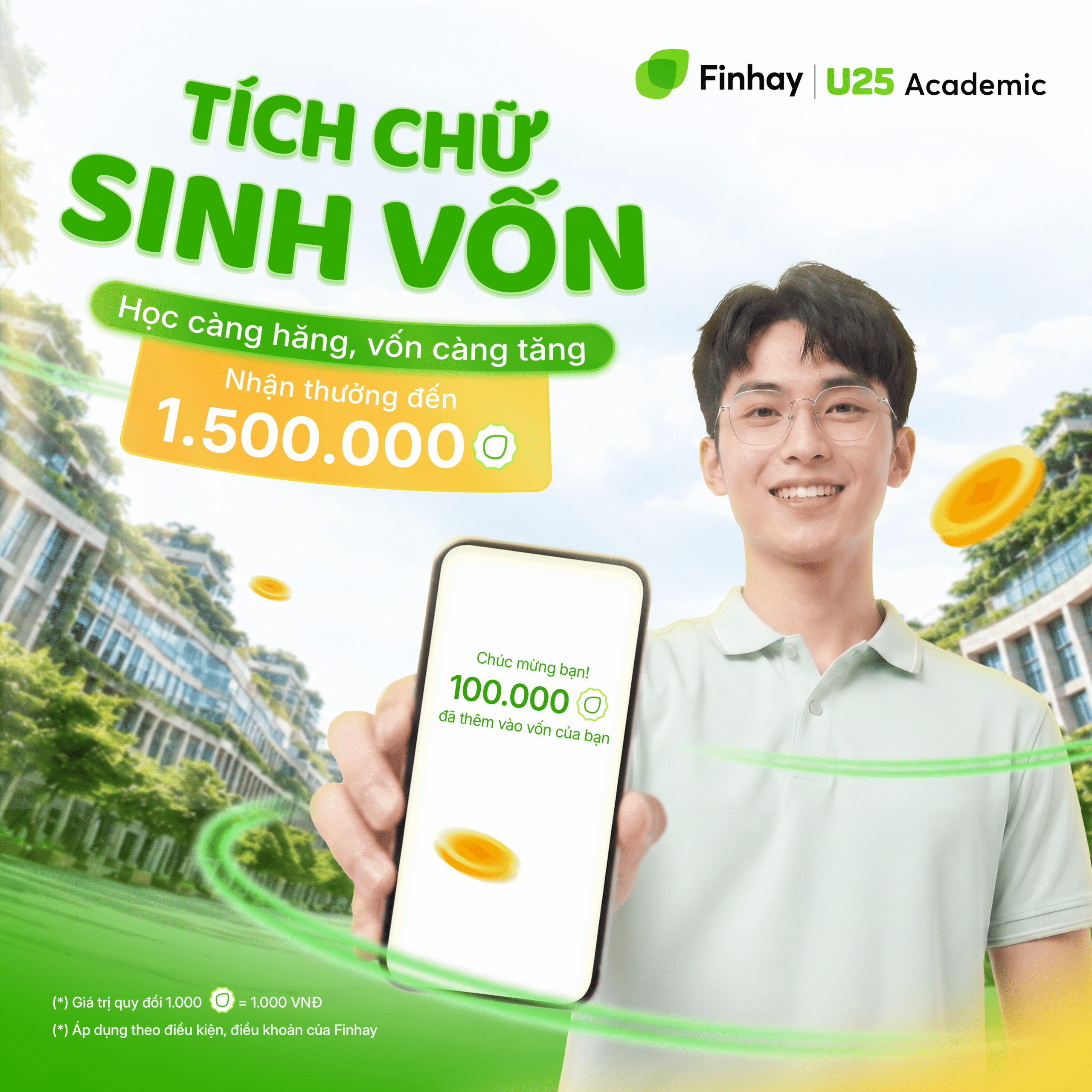 Thể lệ chương trình Finhay U25 Academic – Đổi điểm số, chứng chỉ lấy hàng ngàn đặc quyền cho các bạn trẻ dưới 25 tuổi!
