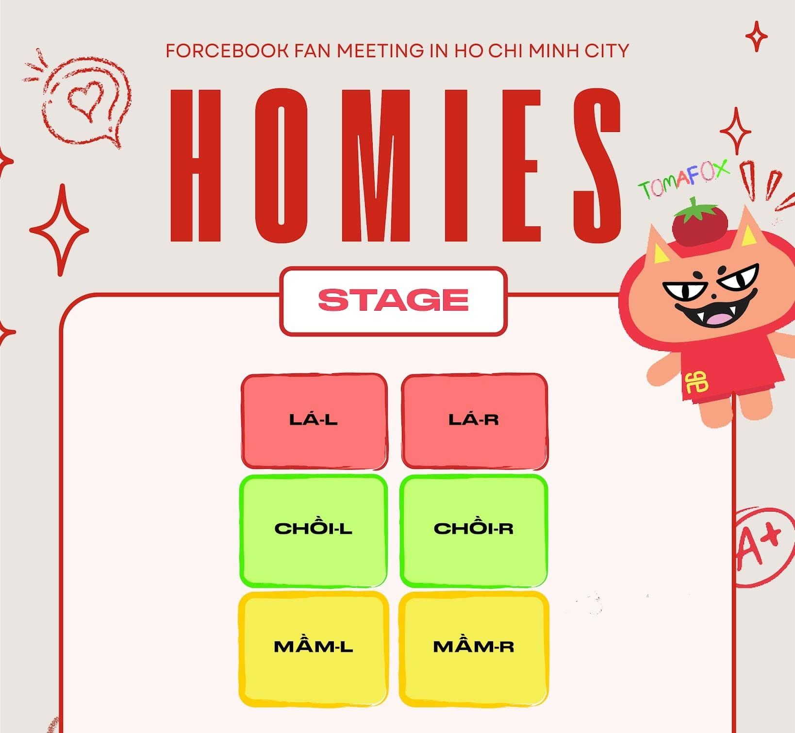 Cẩm nang tham dự HOMIES – FORCEBOOK FAN MEETING 26/07/2026 tại TP.HCM: Giá vé, quyền lợi & Bí kíp “đu Idol”