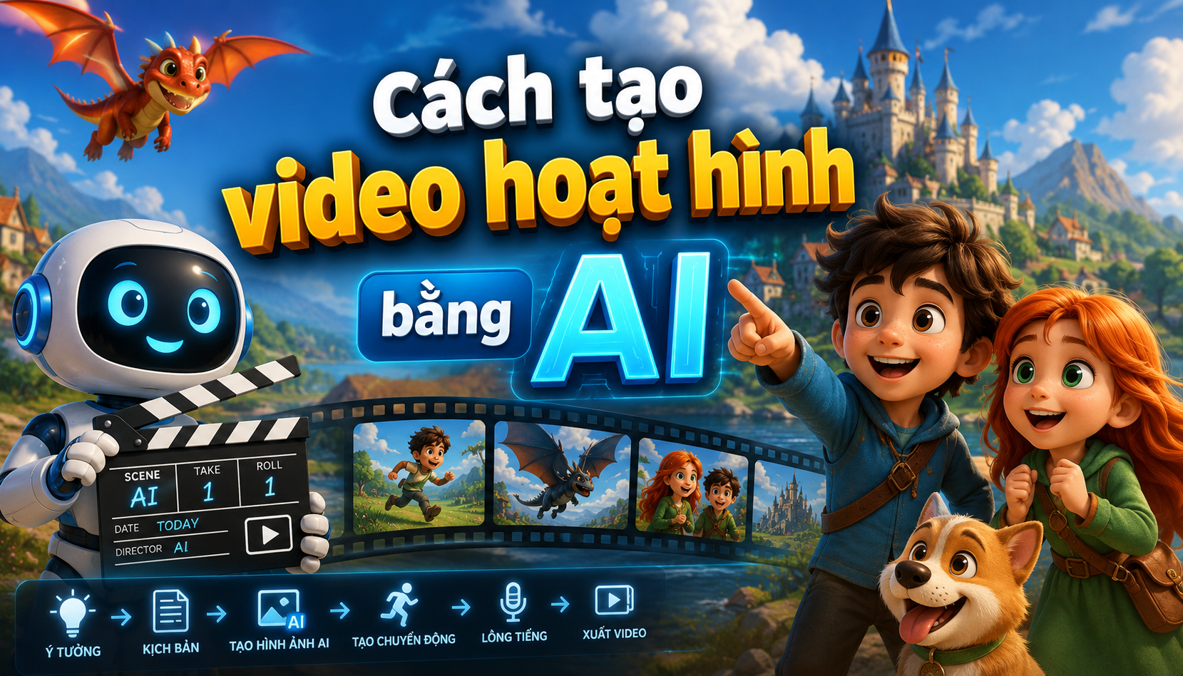 Hướng dẫn cách dùng AI làm video hoạt hình từ A - Z cho người mới