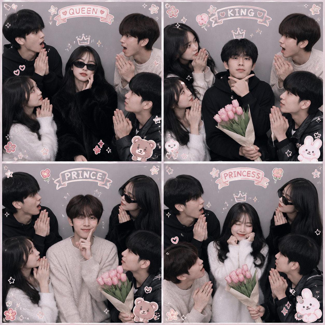 Cách tạo dáng chụp Photobooth đôi, nhóm siêu “nghệ” không lo bị đơ