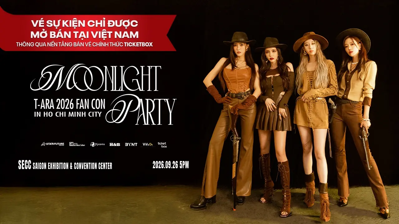 Cảm nang đu T-ARA 2026 FAN CON ( Moonlight Party) 26/9/2026 chi tiết từ A-Z