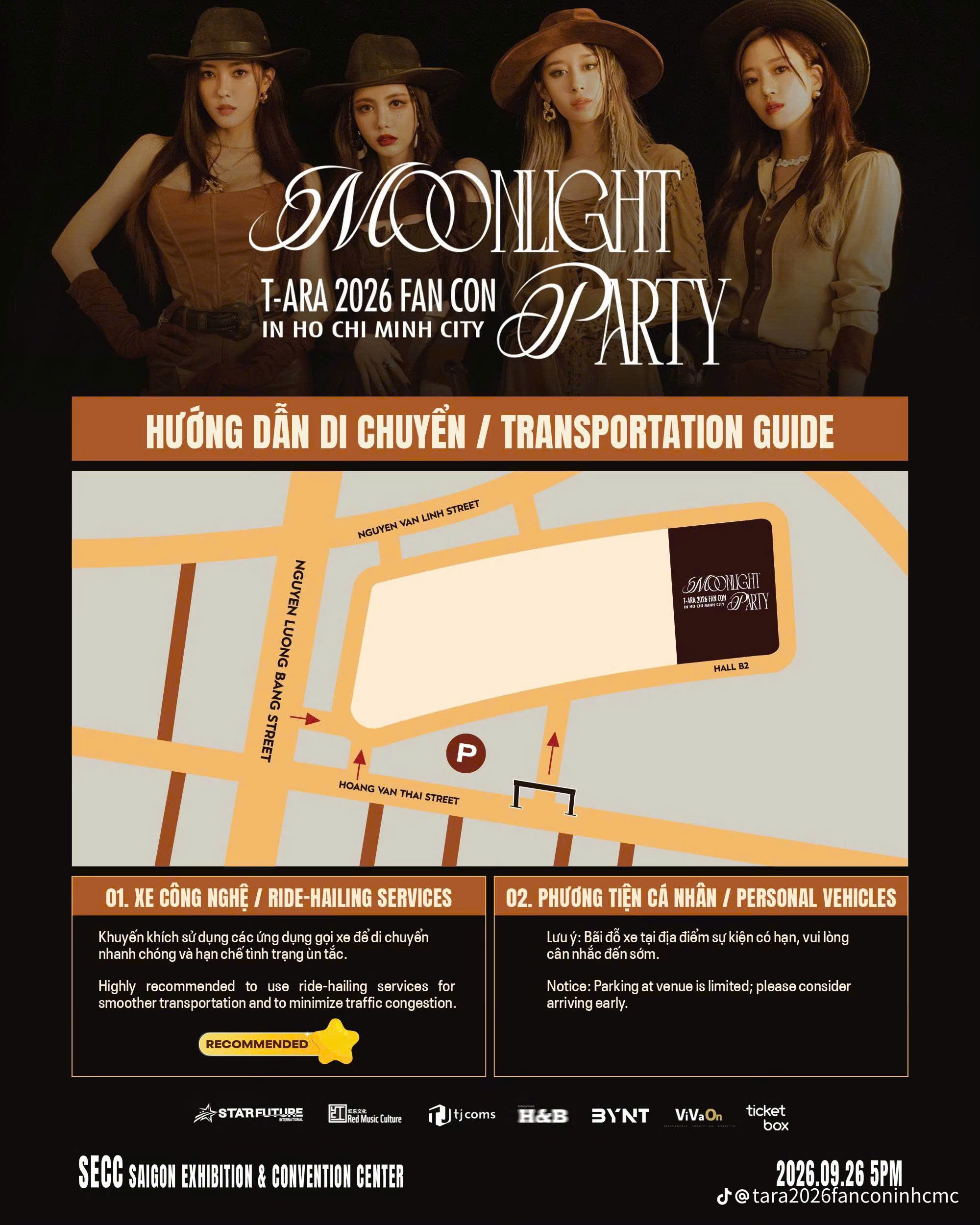 Cẩm nang đu T-ARA 2026 FAN CON ( Moonlight Party) 26/9/2026 chi tiết từ A-Z