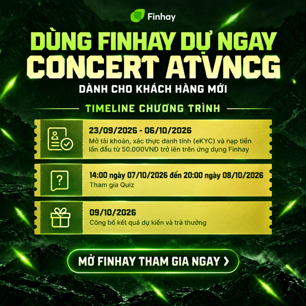 Timeline Chương trình Dùng Finhay - Dự ngay Concert
